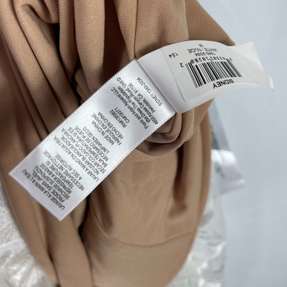 Dress The Population - Sidney Dress - White/Nude color - Picture 10 of 11
